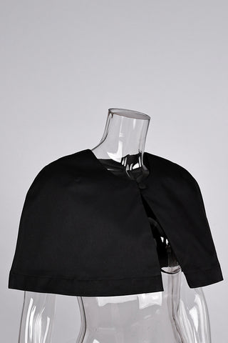 Elegant Buttoned Capelet