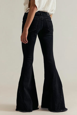 Stylish Wide-Leg Flare Jeans