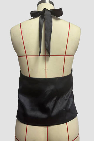 Draped Halterneck Tank Top