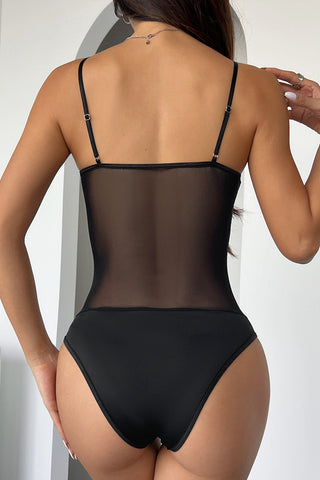 Lace-Up Ruffle Bodysuit