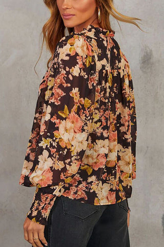 Floral V-Neck Blouse