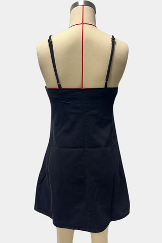 Sleeveless Denim Mini Dress