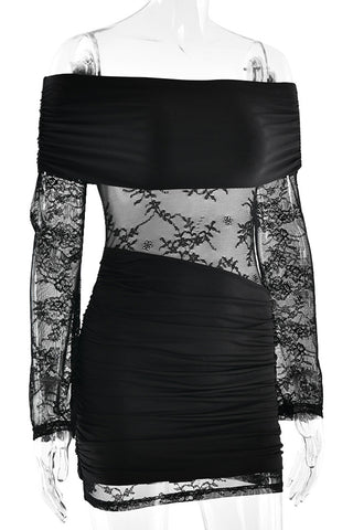 Lace Off-Shoulder Night Out Dress