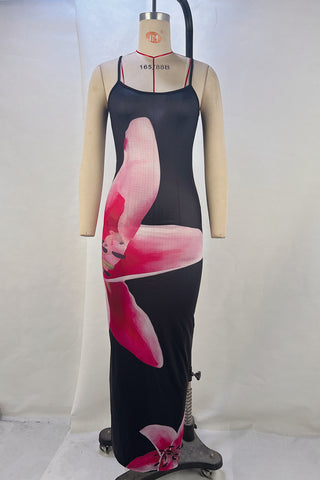 Bold Floral Print Sundress