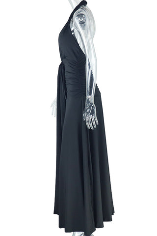 Halter Tie Evening Gown