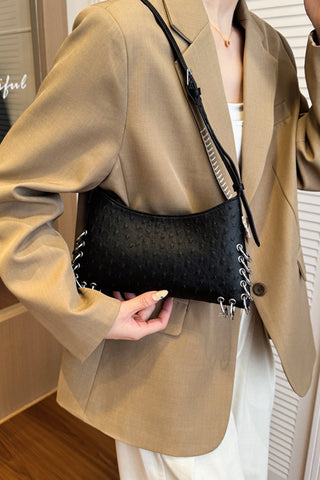 Sleek Eyelet Shoulder Bag
