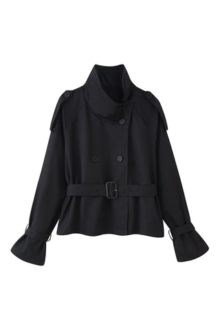 Double-Breasted Belted Jacket
