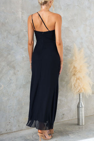 One-Shoulder Ruffled Dress