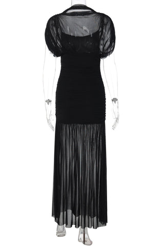 Elegant Ruched Evening Dress