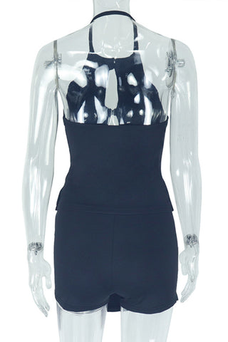 Bow-Tie Detail Skirt Set