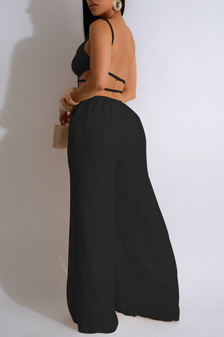 Strappy Wide-Leg Jumpsuit