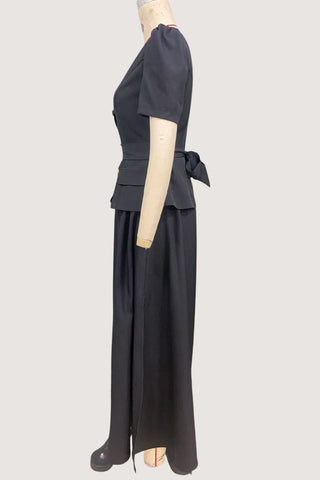 Elegant Button-Up Skirt Set