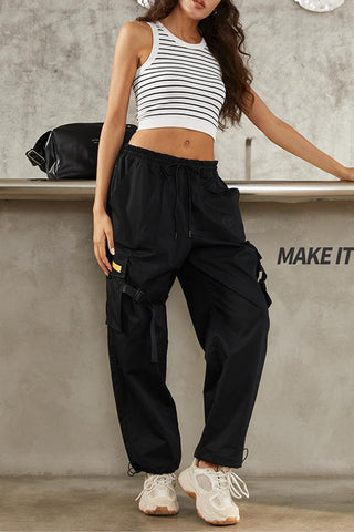 Striped Cropped Tank Top