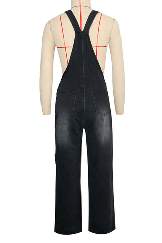 Pocket Detail Denim Jumpsuit
