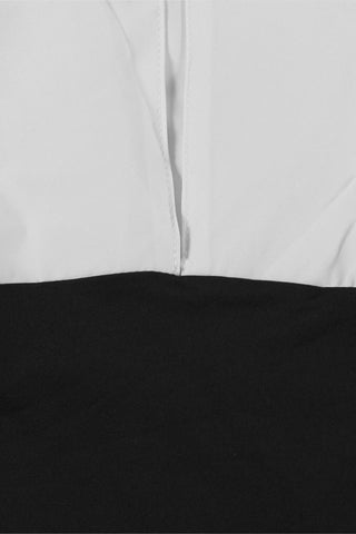 Elegant Contrast Mini Dress
