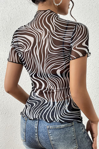 Bold Abstract Print T-Shirt