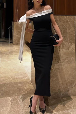 Off-Shoulder Casual Dress