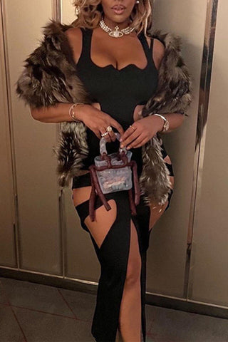 Sleeveless Cut-Out Dress