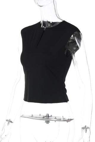 Sleeveless Keyhole Tank Top