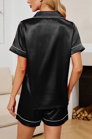 Relaxed Fit Satin Loungewear Set