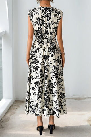 Elegant Floral Print Dress