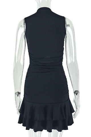 Sleeveless Cut-Out Casual Dress
