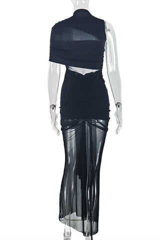 Elegant Cutout Evening Dress