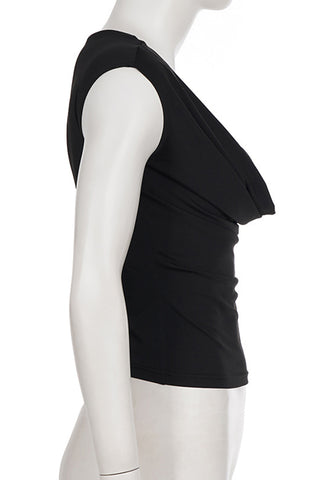 Elegant Ruched Front T-Shirt