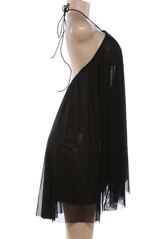 Halter Dress with Flowing Design