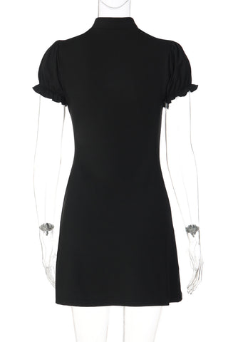 Elegant Keyhole Casual Dress