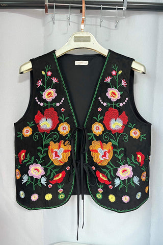 Floral Boho Vest
