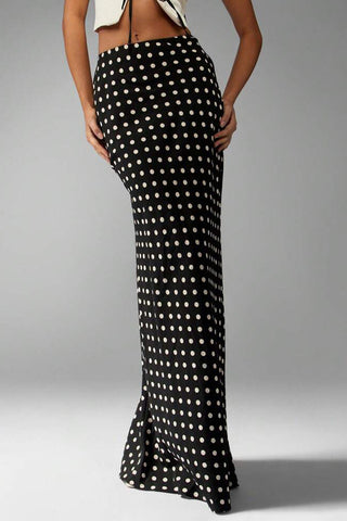 Polka Dot Maxi Skirt