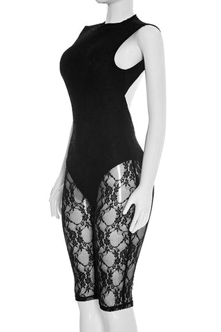 Sleeveless Lace Jumpsuit