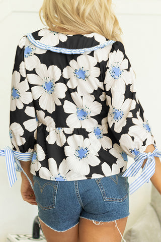 Floral Puff Sleeve Blouse
