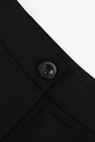 Pleated High-Waist Midi Skirt