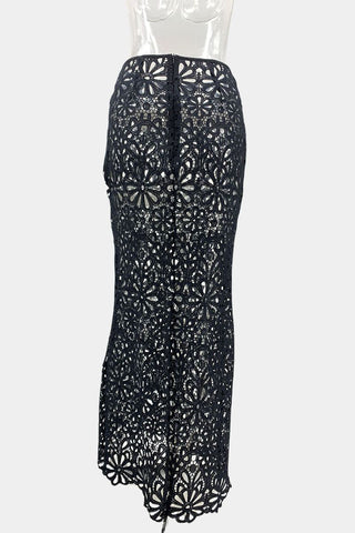 Floral Lace Skirt Set