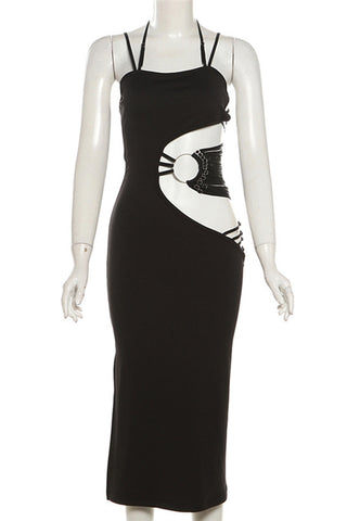 Strappy Cutout Midi Dress