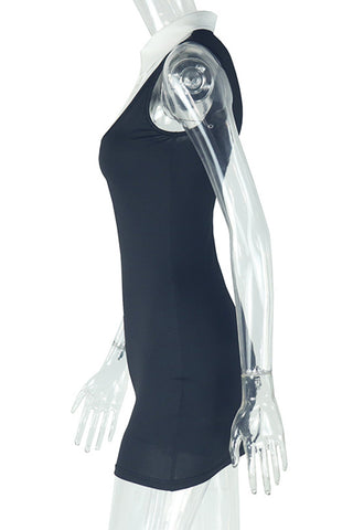 Layered Collar Casual Dress