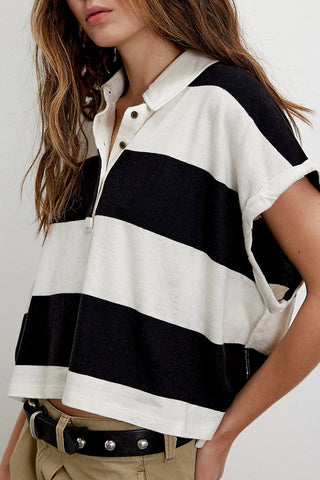 Striped Polo T-Shirt