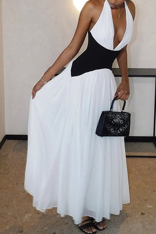 Halter Maxi Casual Dress