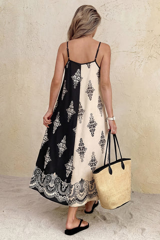 Patterned Casual Maxi Dress