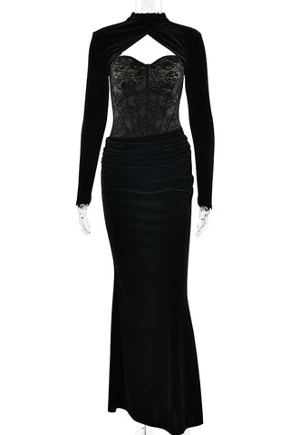 Elegant Lace Evening Gown