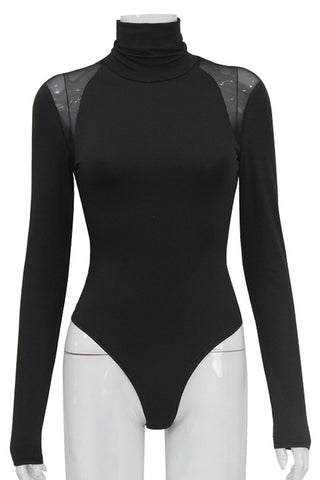 Chic Turtleneck Long Sleeve Bodysuit