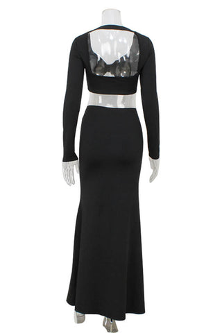 Elegant Ring-Detail Skirt Set