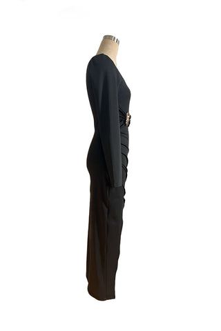 Elegant Evening Dress with Side Slit