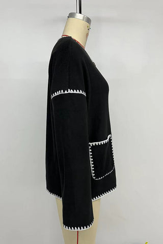 Button-Front Cardigan