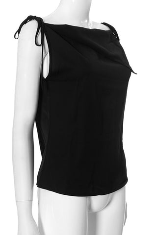 Elegant Tie-Shoulder Tank Top