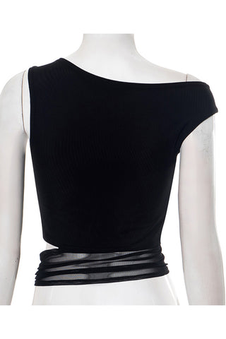 Cutout Ring Detail Crop Top
