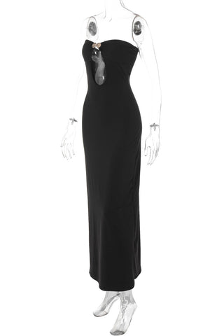 Elegant Strapless Maxi Dress