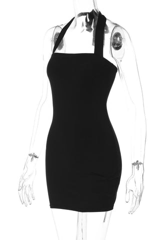 Elegant Halter Evening Dress